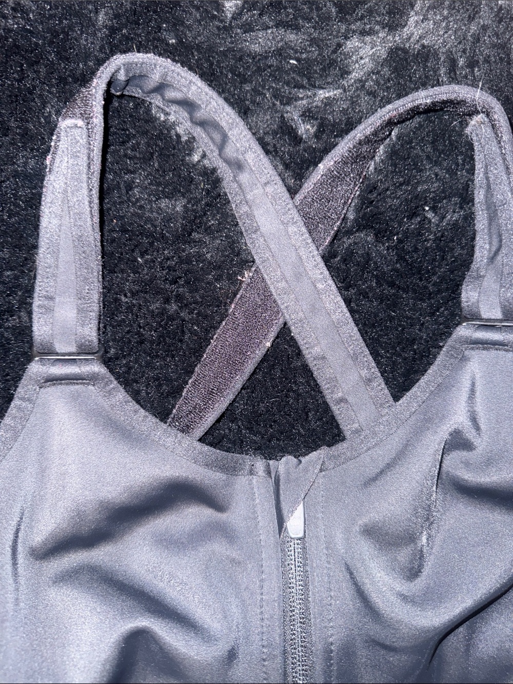 SHEFIT Front-Zip Crossback Sports Bra - Black - Picture 6 of 13